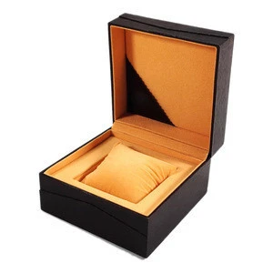 Custom Logo Best Selling Wooden Luxury Leather Watch Strap Gift Packaging Box Watch Box with Pillow