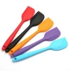 Custom LOGO Cook Tool Unibody Kitchen Mixing Brush Color Silicone Spatulas