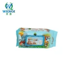Custom logo flushable wet wipes, organic tender soft baby cleaning wet wipes