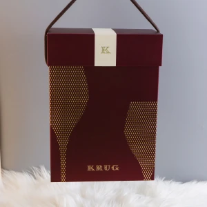 Custom Luxury Packing Gift Wine Box Bottle Glass Paper Box Red Wine paper Packaging