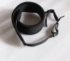 Custom retractable black neoprene single strap camera with printed OEM logo PVC ending neoprene quick release camera strap