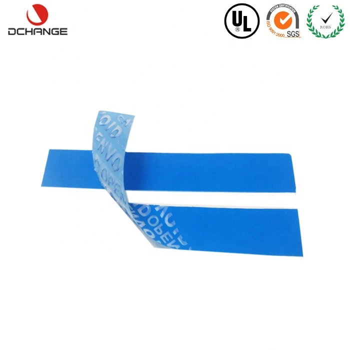 Custom Security Sticker Printing VOID Non Transfer Sealed Barcode Rolls VOID No Residue Label