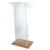 Import Custom Size Clear Acrylic Glass Speech Podium Church Stage Podiums Luxury Designs Commercial Furniture Rostrum PMMA Rostrums from China