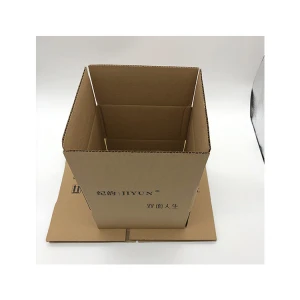 Custom Size Kraft Paper Cardboard Corrugated E-commerce Packing Box Express Shipping Carton Varnishing Stamping Accept