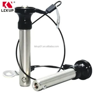 Custom Spring Plunger Locking Pin Safety Positioning Pins Stainless Steel Quick Release Ball Lock Pin with Safe Lanyard