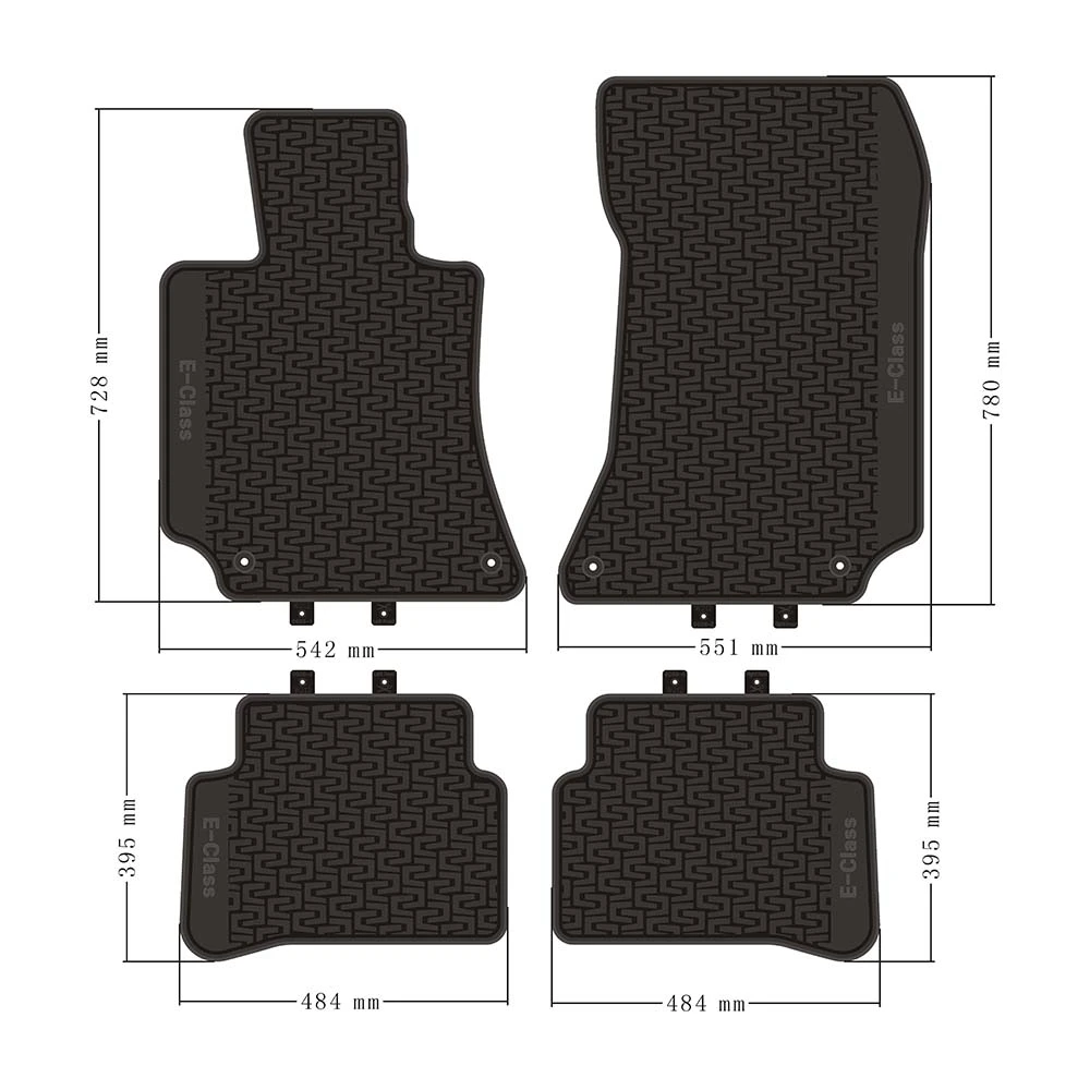 Custom Top Quality Original Pvc Car Mats Fit For Mercedes Benz Car