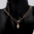 Import Custom Women 925 Sterling Silver Gold Plated Link Chain18K Multilayer Hamsa Hand Evils Eye Layered Necklace Jewelry Wholesale from China