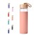 Import Customized 650ml 700ml 1000ml clear glass bamboo lid silicone sleeve water bottle from China