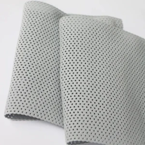 Customized 8-inch Grey 4 ways Stretchable Knitted Perforated Elastic Fabric for Medical Orthotic