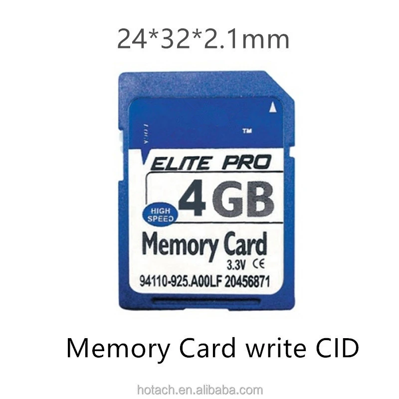 Customized CID number 4gb 16gb SD memory card for car navigation