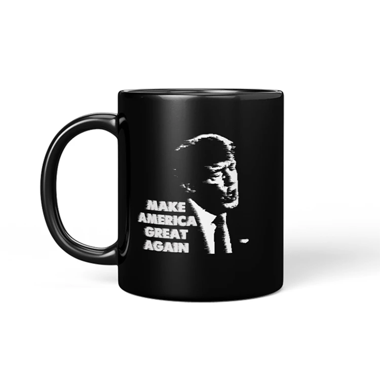 Customized logo creativity cheap  black  porcelain coffee mug&cup promotion ceramic coffee mug&cup