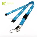 Customized logo printed Advertising blank car brand lanyard/ lanyard with badge