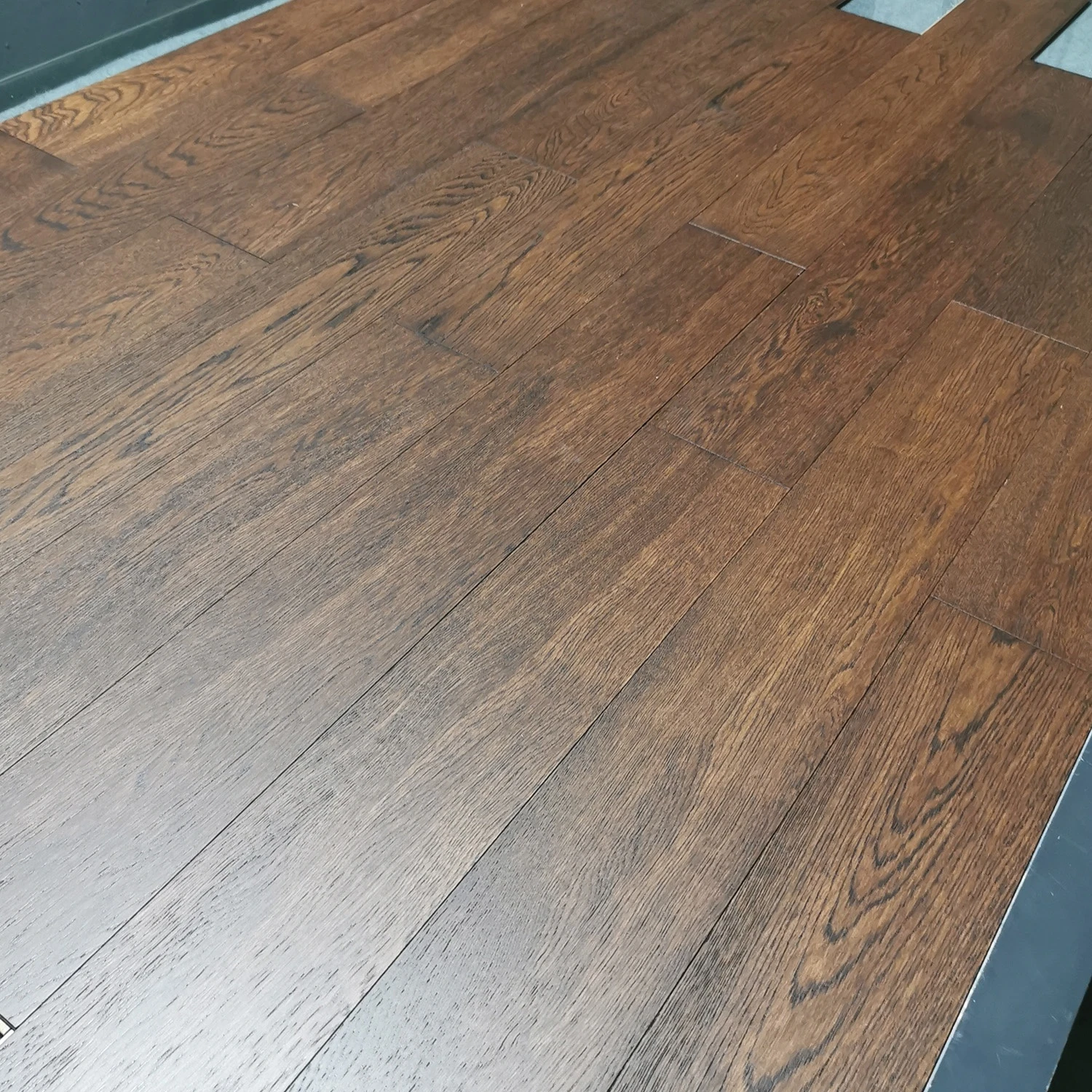 Dark Brown Russian Oak ABC Grade Home Floors  Wood Timber Parquet Engineered Flooring