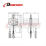 DAWSON Electric Chain Hoist Cable Trolley