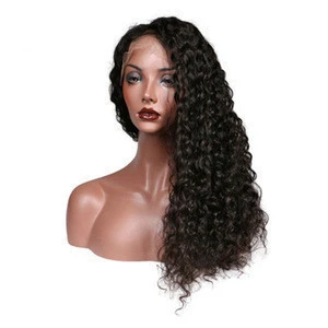 Deep curly Brazilian human full lace wig for black women Wholesale factory customize order