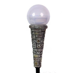 Delicate Color Changing Outdoor Solar Pillar Light