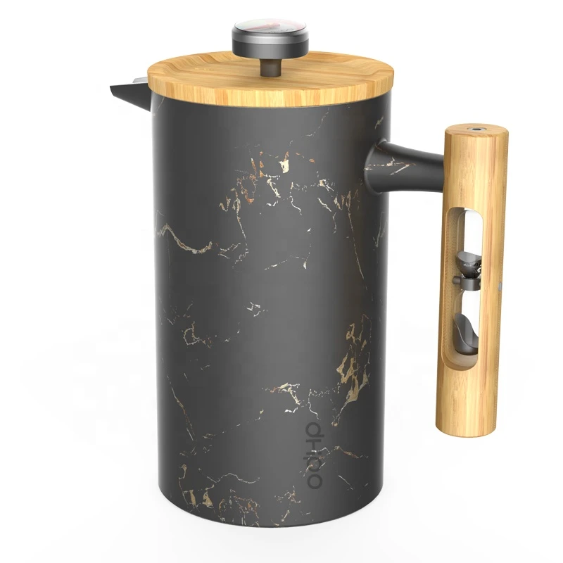 DHPO 1000ml stainless steel french press double-wall coffee & tea