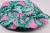 Import Digital Printed  polyester satin fabric  double layer Palm leaves shower caps from China