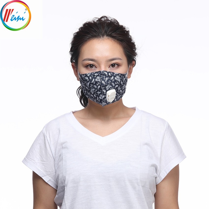 Disposable Anti-smoke Dust Mask Sport Protective Face Mask With Valve And Earlooops