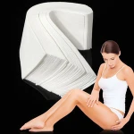 Disposable Cotton Depilatory Wax Strips Hair Remove Strips cotton fabric waxing strips