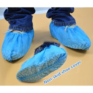 Disposable Medical PP Non Woven non skid Shoe Cover anti slip Boot Covers