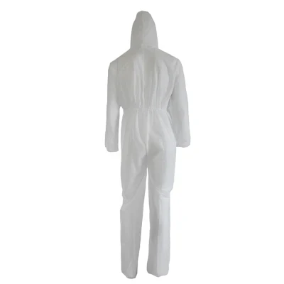 Disposable Nonwoven PP Coverall with Zipper Hood Elastic Waist Sleeve and Leg