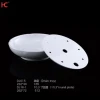 DJ015 wholesale plastic Restaurant  food serving round dry ice Plate seafood Dishes eco-friendly Melamine Dinnerware Set buffet