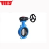DN40-1200 epdm seat wafer butterfly valve with worm gear actuator