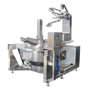 Double planetary cooking mixer machine durable stainless 304 big capacity chili sauce curry paste  sauce making machine