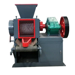 Double Roller press hydraulic roller type coal charcoal briquette machine price for charcoal powder ball briquetting press