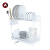Double Tier Dish Drying Rack, Dish Dryer, Kitchen Storage, Metal