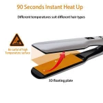 Dual Voltage Ceramic hair Iron 450 Degree flat iron titanium hair straightener