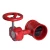 Import ductile iron cast iron fire fighting socket handle handwheel  grooved butterfly valve from China