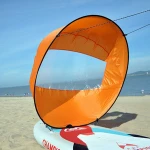 Durable 42" Easy Setup Foldable Fold Up Downwind Kayak Boat Wind Sail Kit , Canoe Accessories