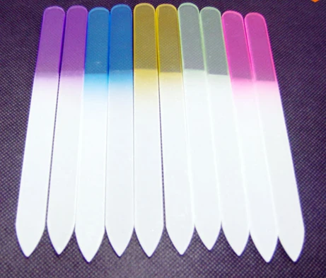 Durable Cyrstal Glass Nail File ,19cm/15cm, with your logo,colorful