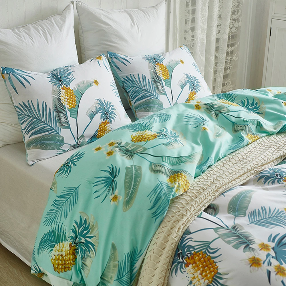 Duvet Cover Set Home Textile Simple Style  pineapple Pattern Bedclothes Duvet Cover Pillowcase Bed Sheets