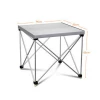 E-IMAGE PST-20 300kg Playload 120*120cm Foldable Portable Picnic BBQ Outdoor Garden Aluminium Table Desk