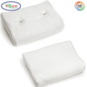 E438 Super Soft Bath Pillow Soft Removable Cover Quick Drying Mesh Bathtub Neck Pillow