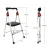 Easy portable foldable stairs moveable stool ladder with tool tray EN131 /SGS