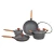 Eco-friendly 4Pcs Medical Stone Coating Nonstick Pan Set Fine Iron Cooking Pot Sets Fry Pan Woks Kitchen Cookware Sets