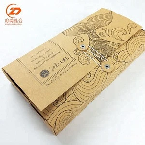 Eco friendly Recycled Natural kraft brown paper packaging box