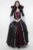 Ecoparty Halloween Noble Queen Vampire Costume Sexy Gothic Halloween Carnival Party Fancy Dress Female Devil Cosplay Costume