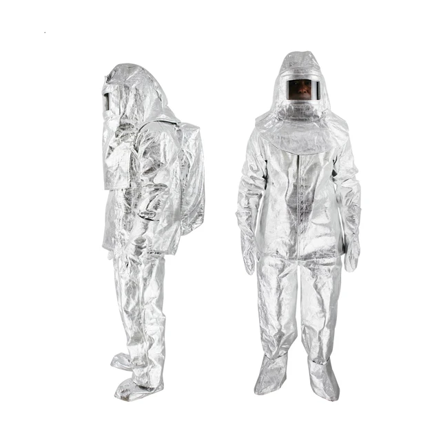 EN1486 Double-layer aluminum foil composite Aluminized Clothing fire fighting clothing
