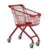 Euro 60L Zinc Plated Used Supermarket Shopping Trolleys For Sale