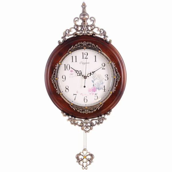 European classic style pendulum decorative wall clock