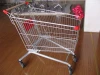 European style shopping trolley 4 wheel folding supermarket cart