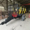 european style tractor transport 4 ton three side tipping farm trailer