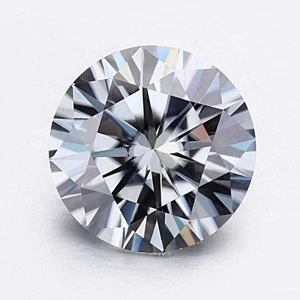 Excellent Loose Gemstone Online for Sale for Jewelry Making Round Shape Light Gray Moissanite