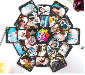 Explosion Box Scrapbook DIY Photo Album Paper Crafts With Funny Cards Birthday  Valentine Wedding Gift box