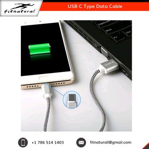 Export Quality Data Transmission and Charging Nylon Braided 2A USB C Type Data Cable